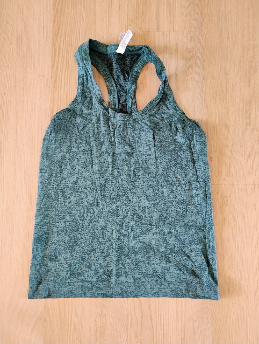 Athleta Teal Heather Racerback Tank Top